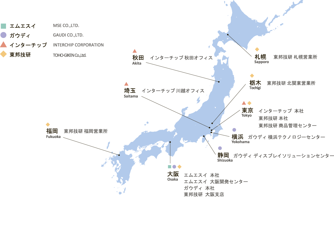 Domestic Network Map